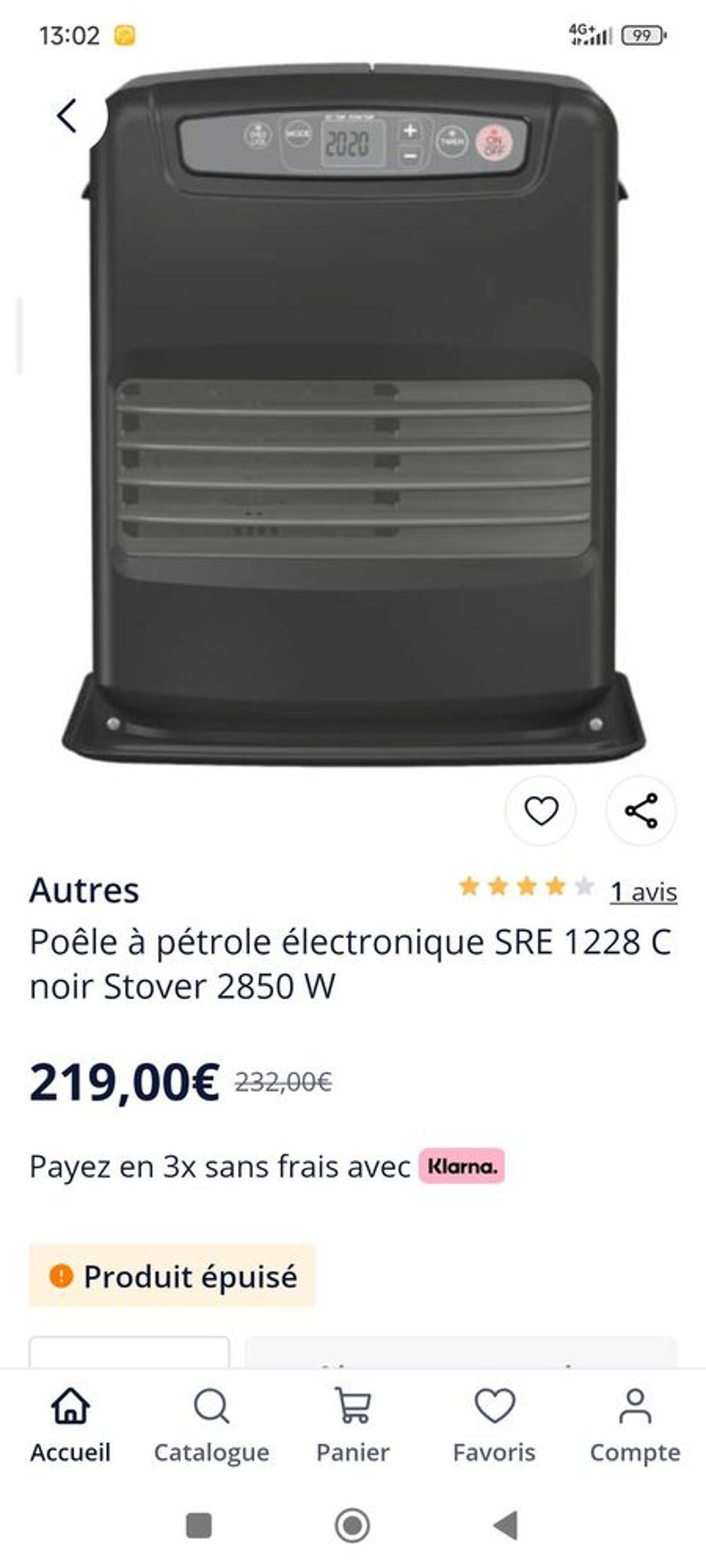 po&ecirc;le &agrave; p&eacute;trole &eacute;lectronique Electroménager