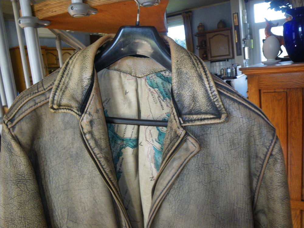 Blouson Cuir Beige Clair V�tements