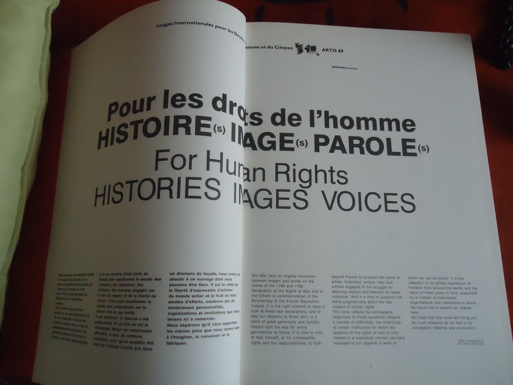 LIVRE LES DROITS DE L HOMME Livres et BD