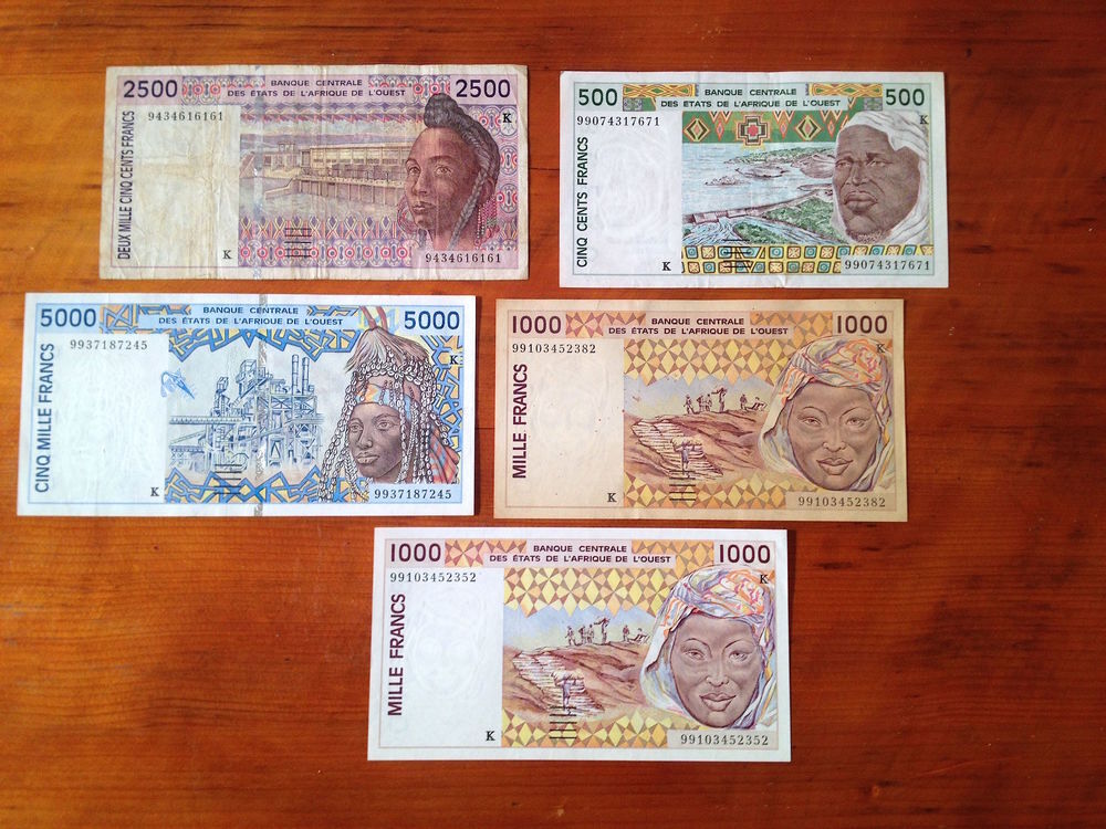 BILLETS AFRICAINS ANCIENS FRANCS CFA 