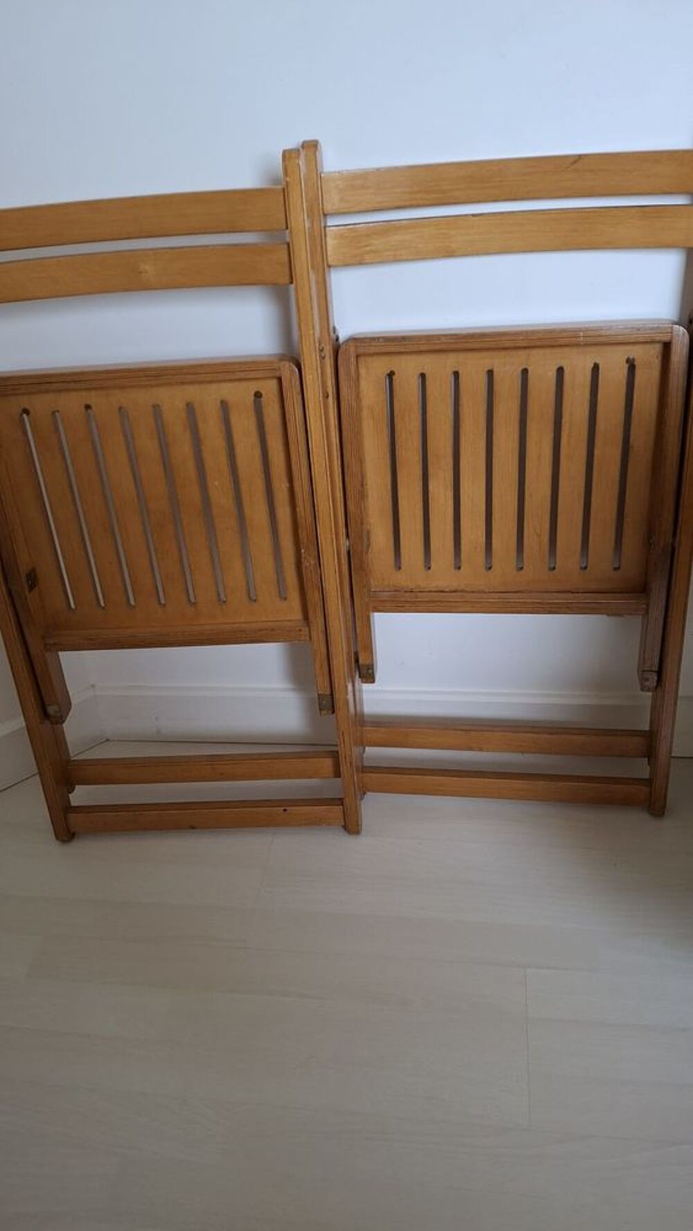 2 Chaises pliantes bois Meubles