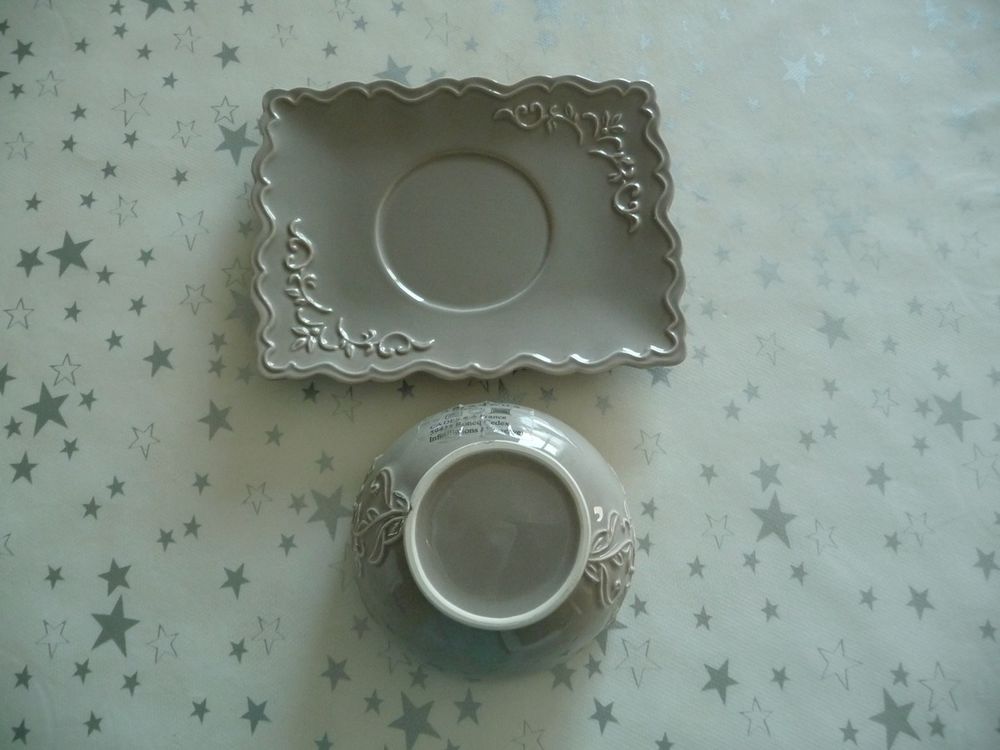 Coupe ou bol avec assiette assortie AMADEUS Décoration