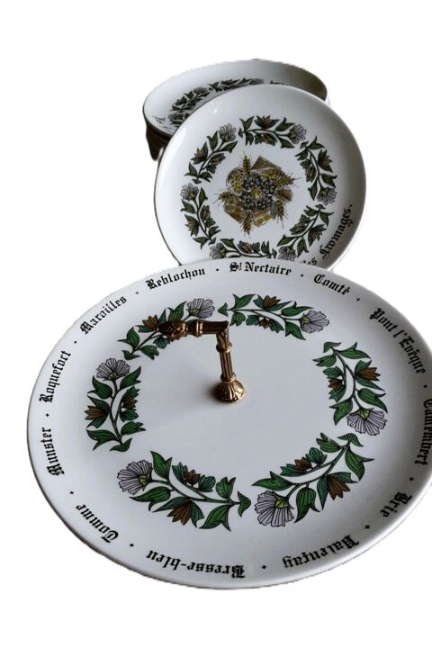  Vaisselle GIEN - Plateau � fromages et 12 assiettes. 27 Paris 12 (75)