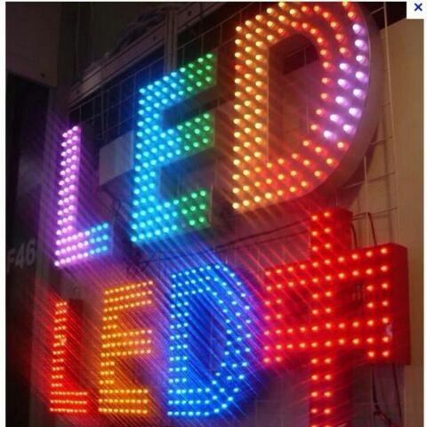 Enseigne lumineuse LED piquet simple face au double face 780 93300 Aubervilliers