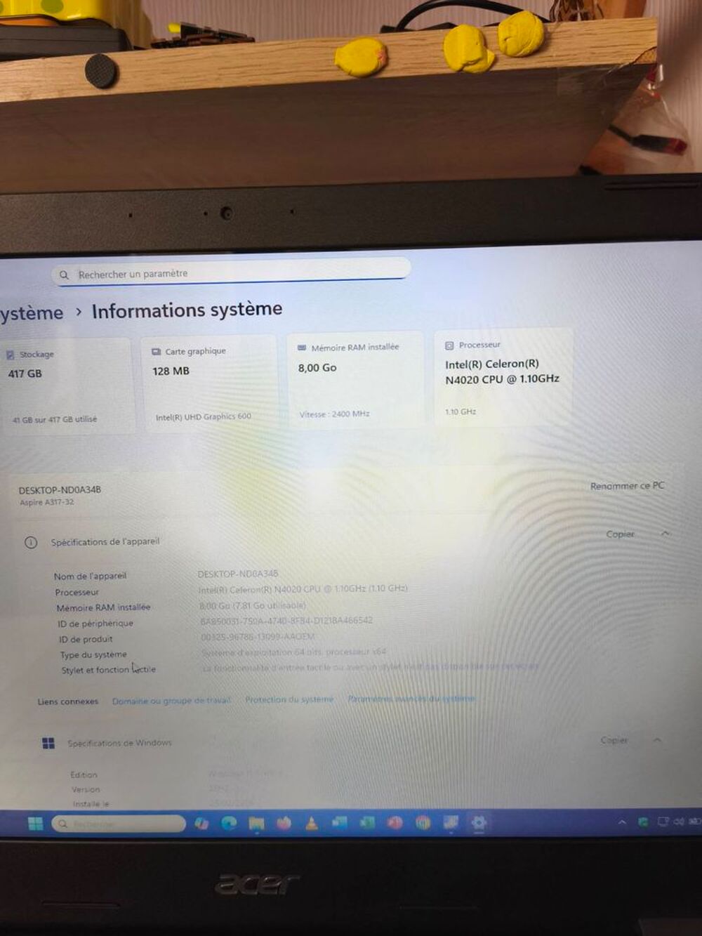 Ordinateur portable acer Aspire 3 de 17,3 pouces recondition Mat�riel informatique