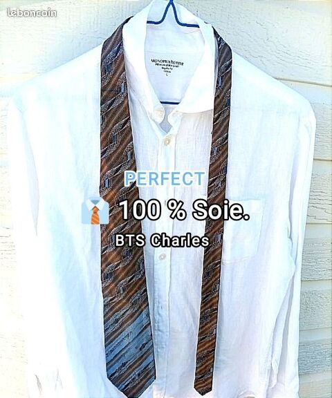 Cravate 100 % Soie. 3 Bessenay (69)