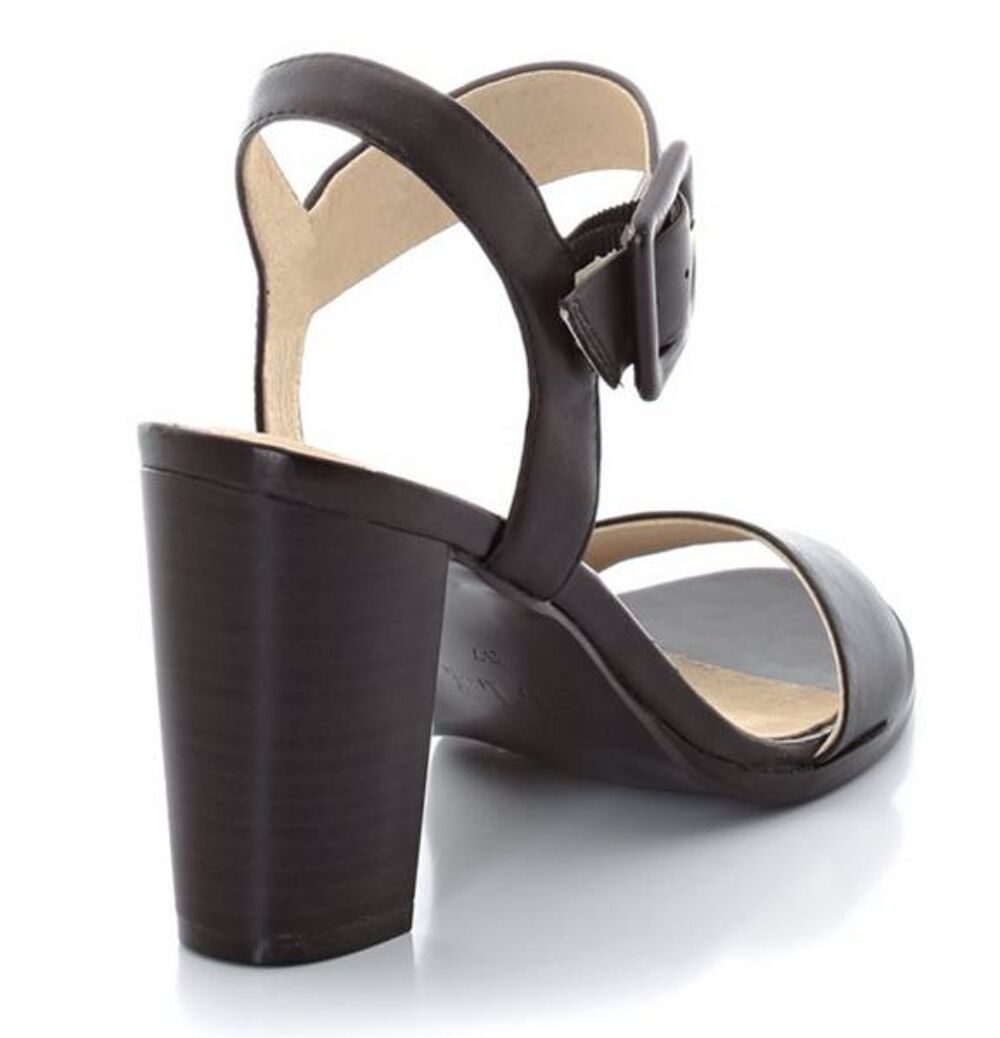 SANDALES A TALON CUIR "ELLE" Chaussures