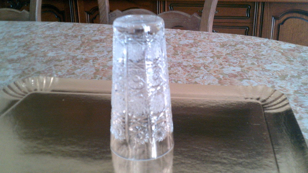 6 verres en cristal Décoration