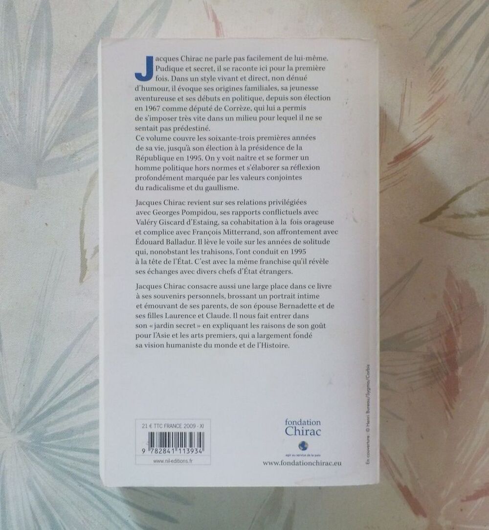 CHAQUE PAS DOIT ETRE UN BUT M&eacute;moires Jacques CHIRAC Livres et BD