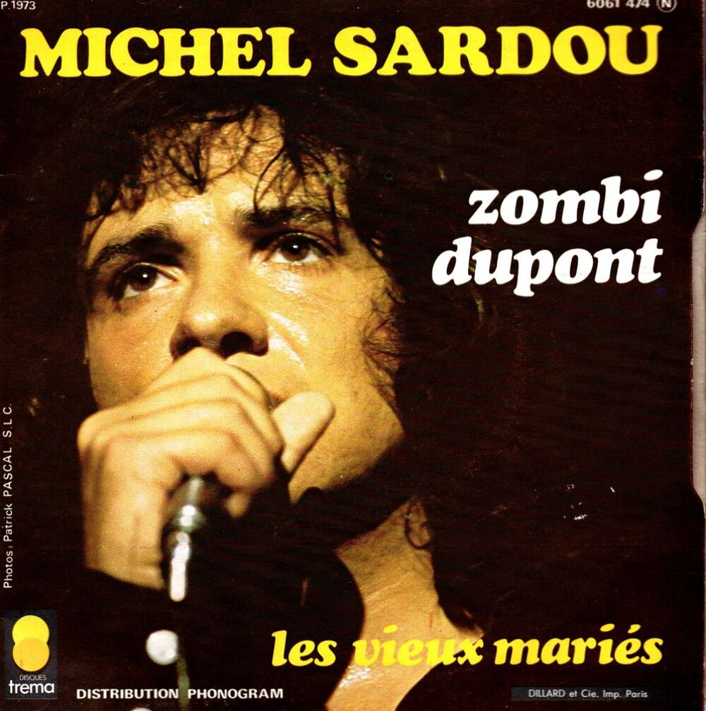 Vinyl 45 trs Michel SARDOU 2 titres VOIR PHOTO CD et vinyles