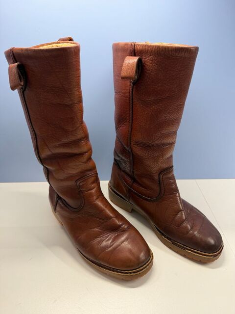 BOTTES D'HIVER  H/F  T40  MARRON  TOUT CUIR 45 Génissieux (26)