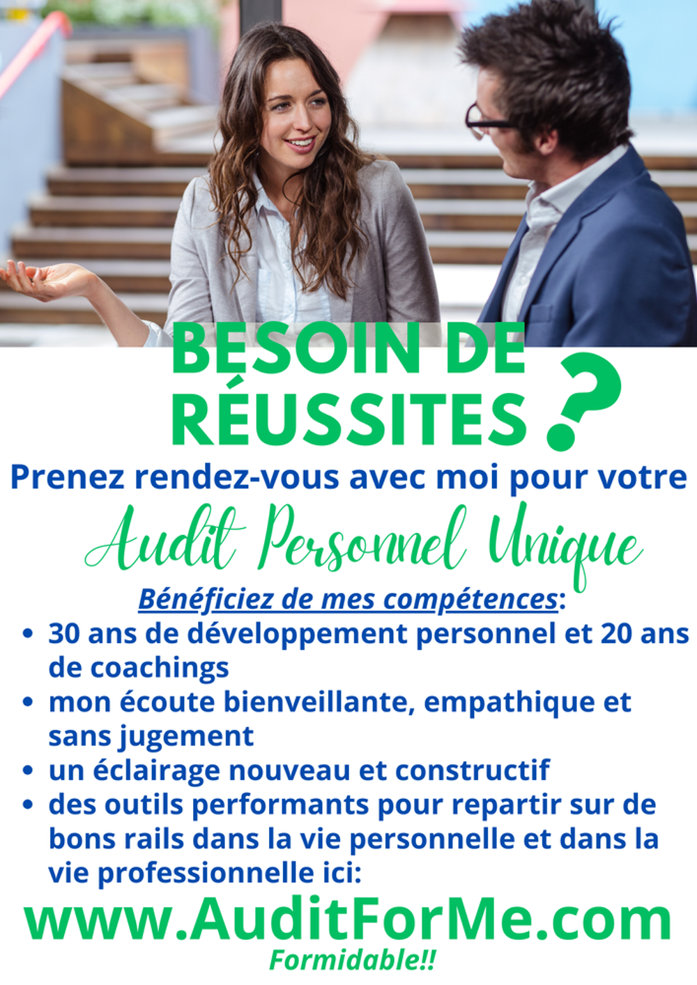   Service d'audit en développement personnel haut de gamme. 