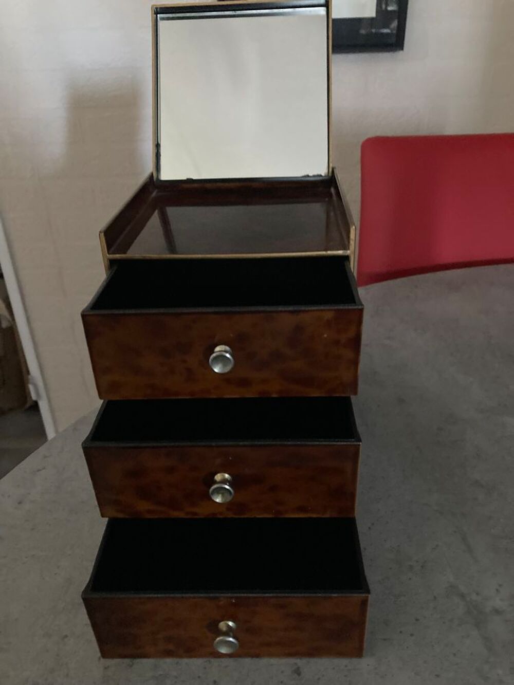 Coffret bijoux laqu&eacute; Décoration