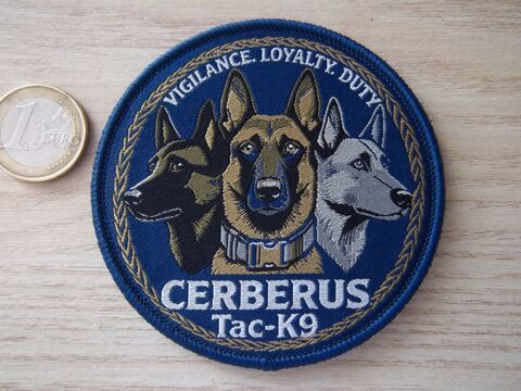 écusson cerberus TAC-K9 militaire chien, patch auto-agrippan Valognes (50)