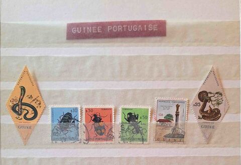 Série de timbres de collection de Guinée Portugaise Gap (05)