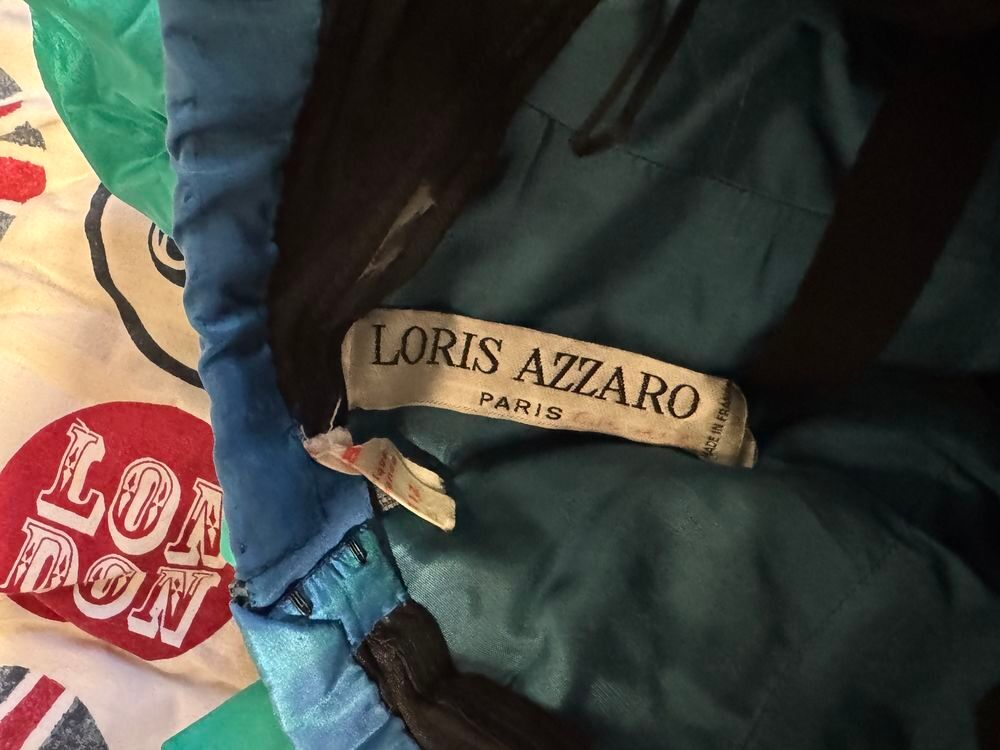 ? Robe de Cocktail Vintage Loris Azzaro Paris Taffetas Vêtements
