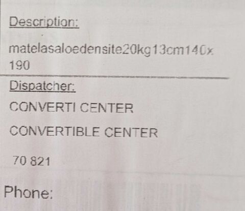 Matelas pour canapé convertible 190 La Rochelle (17)
