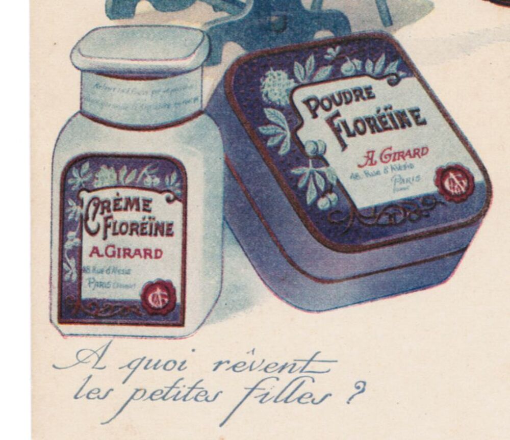 Menu cr&egrave;me Flor&eacute;&iuml;ne A. GIRARD 