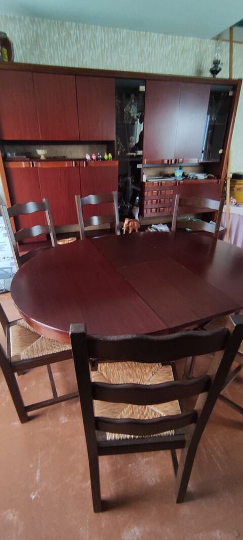 AV table de salle  manger + 6 chaises bois et paille  150 Rochefort (17)