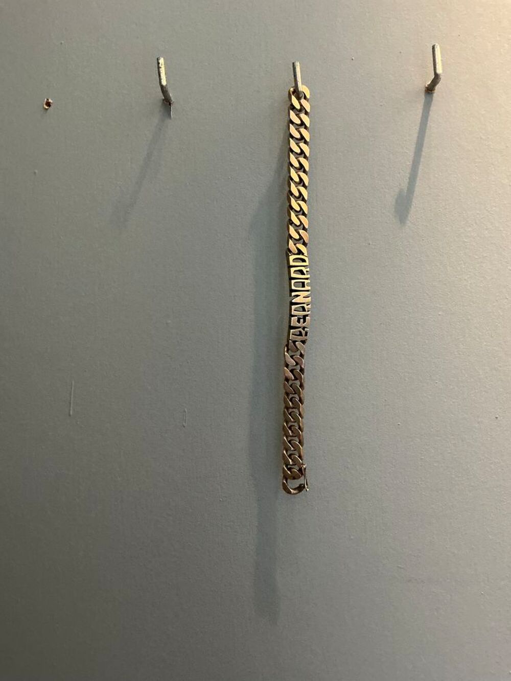 Bracelet. Gourmette neuve s&eacute;curit&eacute; argent vieilli Bijoux et montres