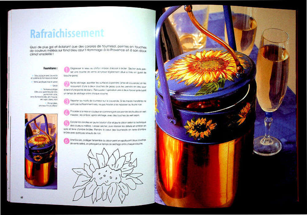 PEINTURE SUR METAL, 65 pages, richement illustr&eacute; et d&eacute;taill&eacute; Livres et BD