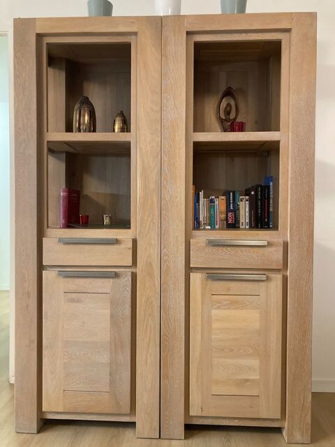 Biblioth�que - Meuble de rangement en ch�ne massif 150 Asni�res-sur-Seine (92)