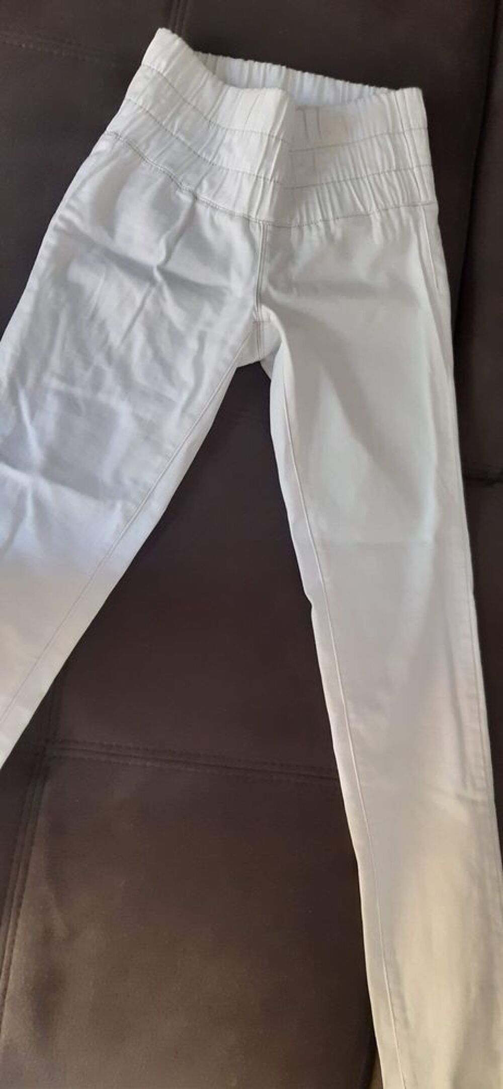 Pantalon Jean slim XS Femme blanc Vêtements