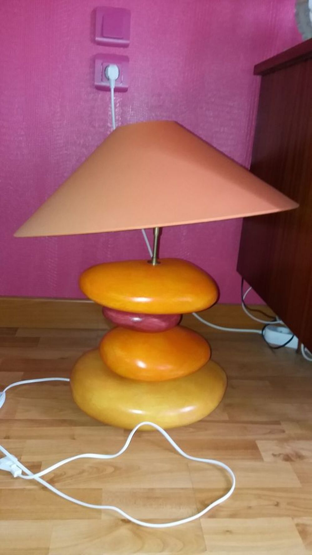 Lampe a galets Décoration
