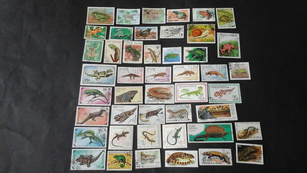 Timbres sur les batraciens 