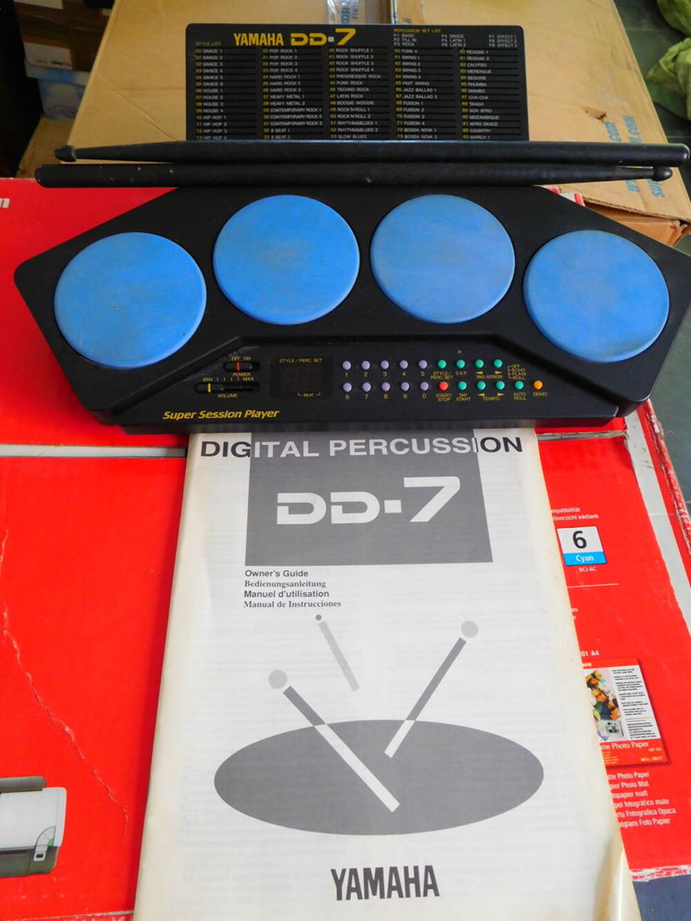 percussions digitales Yamaha DD7 Instruments de musique