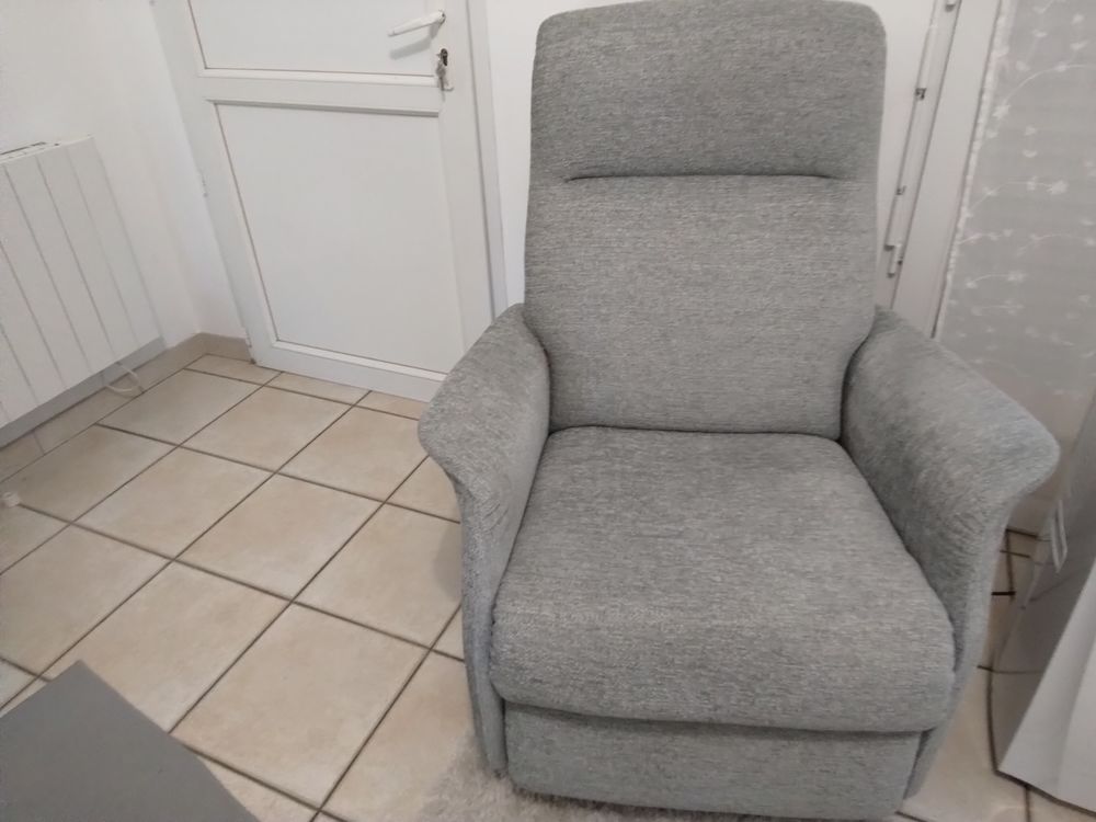 2 Fauteuil tissu gris Meubles