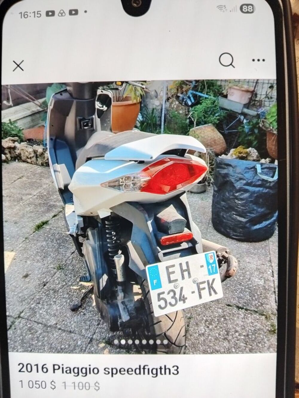PIAGGIO 2016 occasion 17400 Saint-Jean-d'Ang&eacute;ly