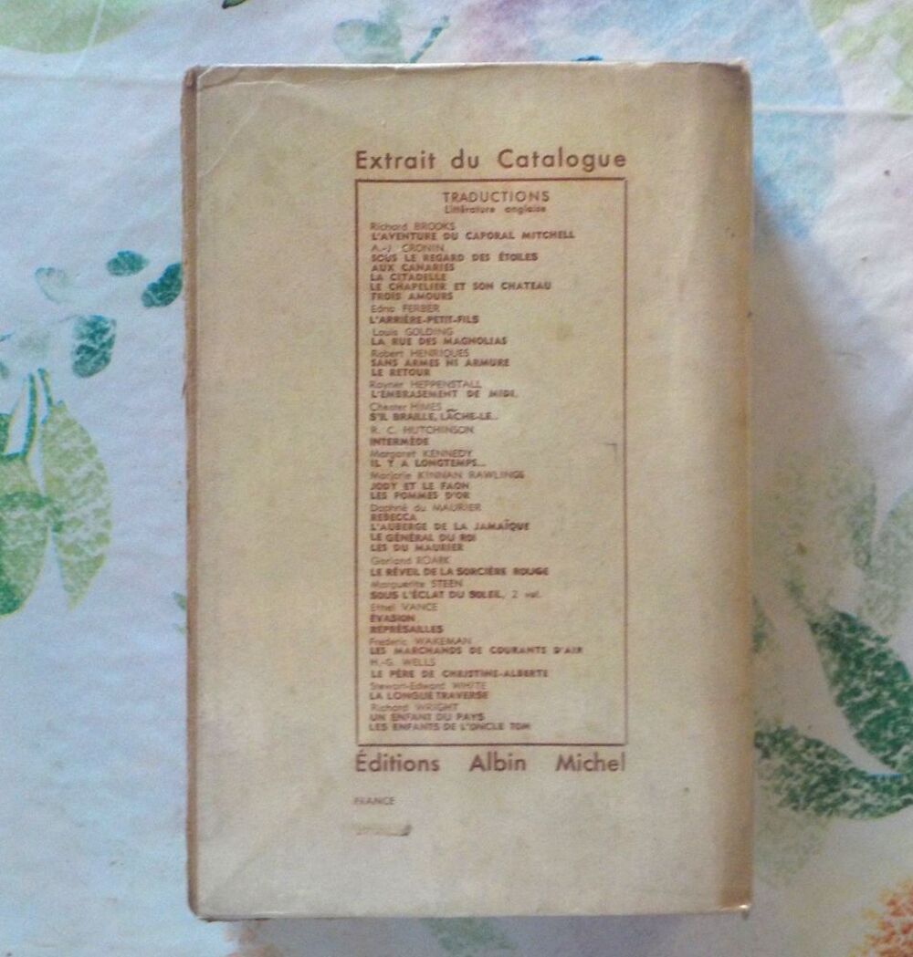 LA CITADELLE de A.J. CRONIN Ed. Albin Michel 1948 Livres et BD