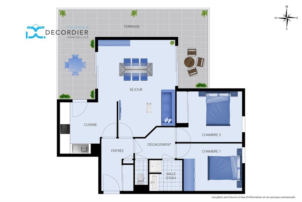 Vente Appartement THONON LES BAINS APPARTEMENT T3 66 M² Thonon les bains