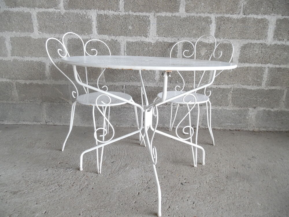 SALON DE JARDIN FER FORGE Jardin
