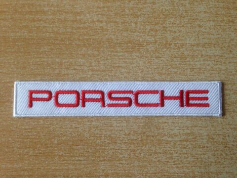 �cusson porsche rouge et blanc 12x2 cm 5 Carnon Plage (34)