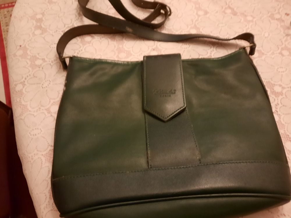 Sac vert bandouli&egrave;re Maroquinerie