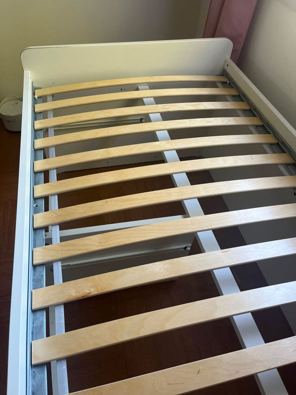 IKEA Cadre lit av rangt+sommier &agrave; lattes, blanc, 90&times;200 cm Meubles