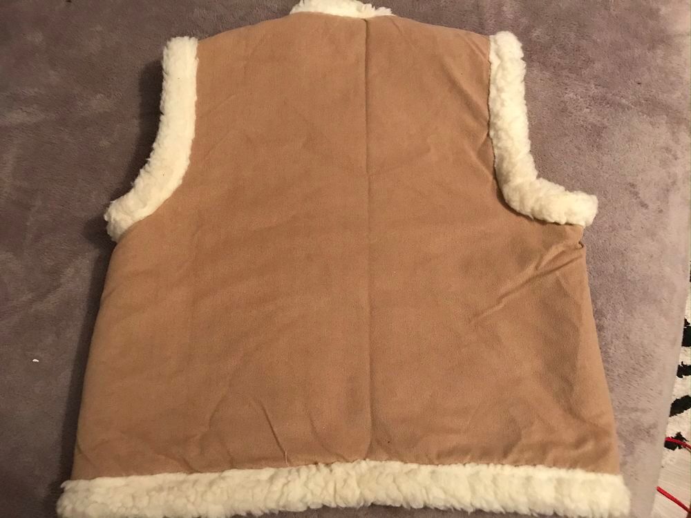 BLOUSON BEIGE/MARRON 6 ANS Fourrure synthetique Vêtements enfants
