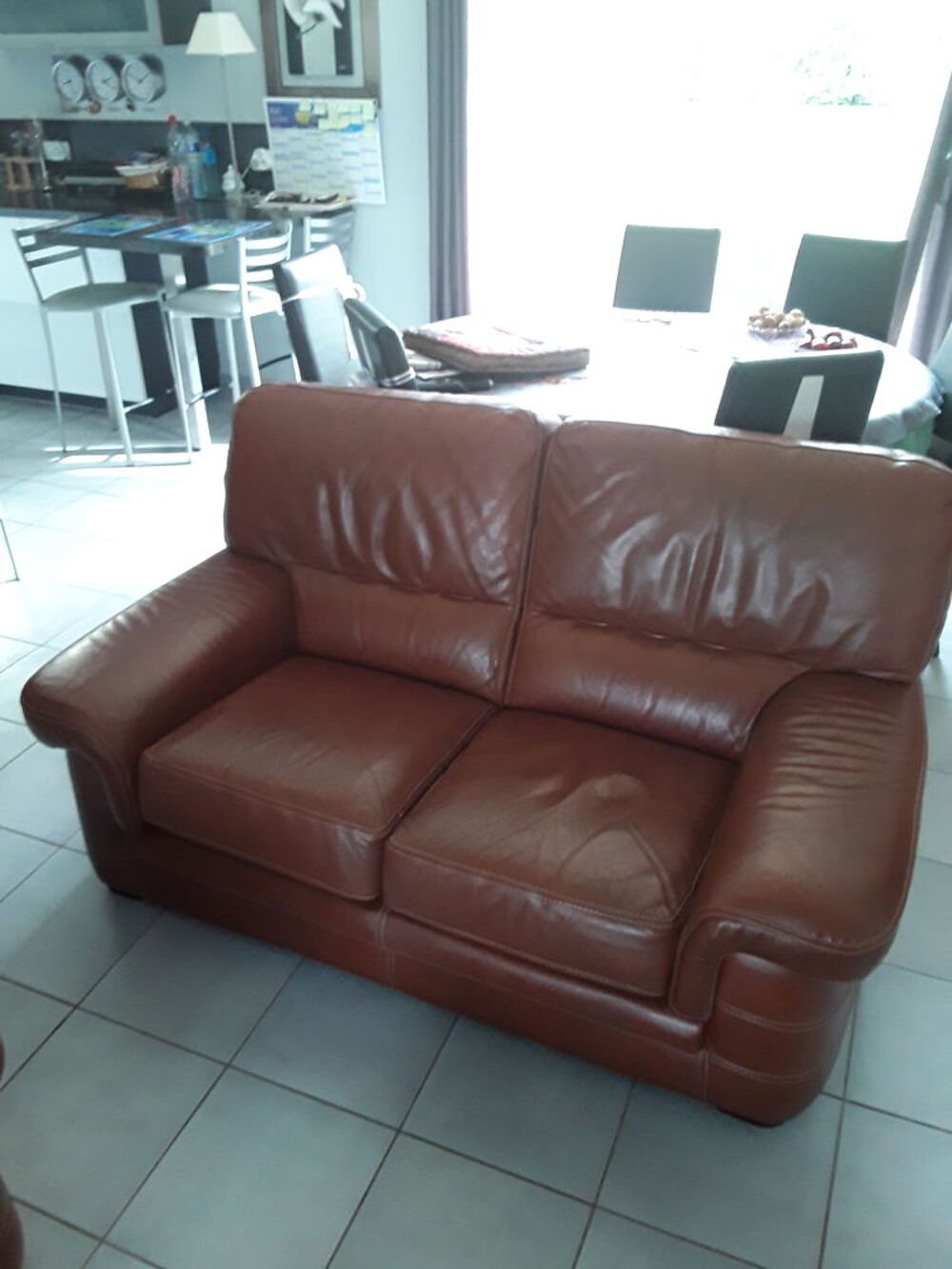 CANAPE (2) CUIR BUFFLE PLEINE FLEUR Meubles