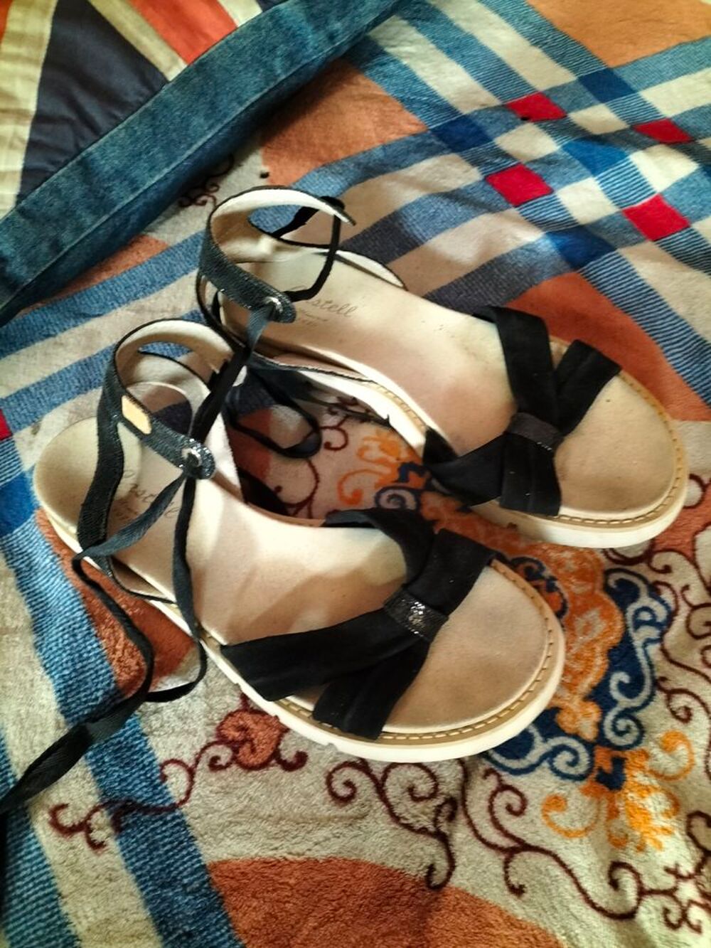 Sandales castell cuir pointure 38 excellent &eacute;tat Chaussures