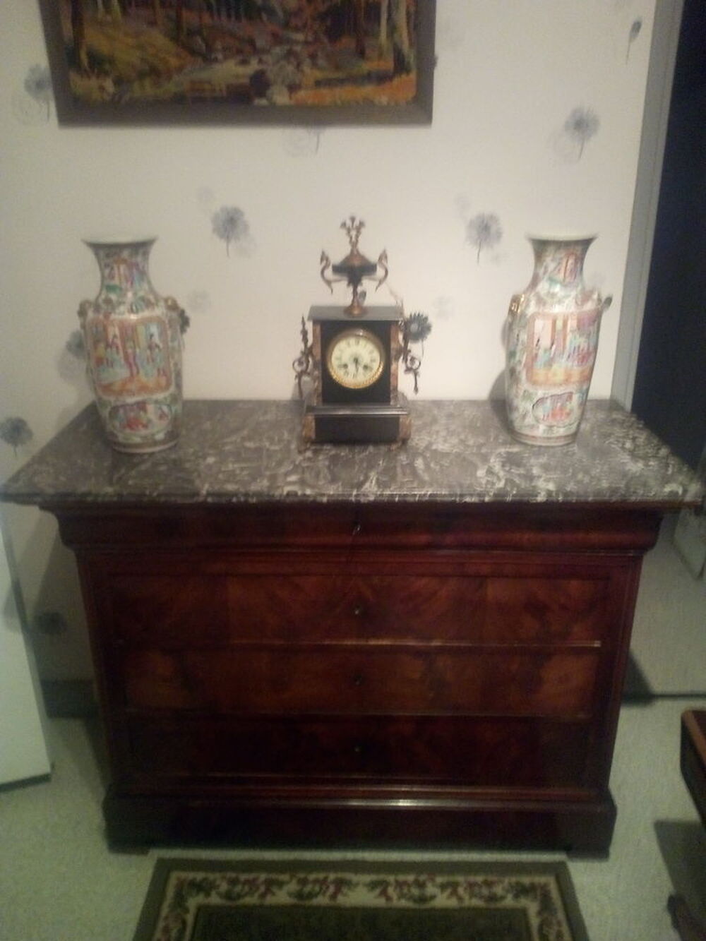 meubles anciens commode louis Philippe,biblioth&egrave;que et autre Meubles