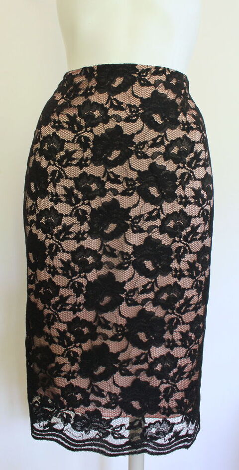 Jupe dentelle noir & beige LES COPAINS T.38 FR 80 Issy-les-Moulineaux (92)