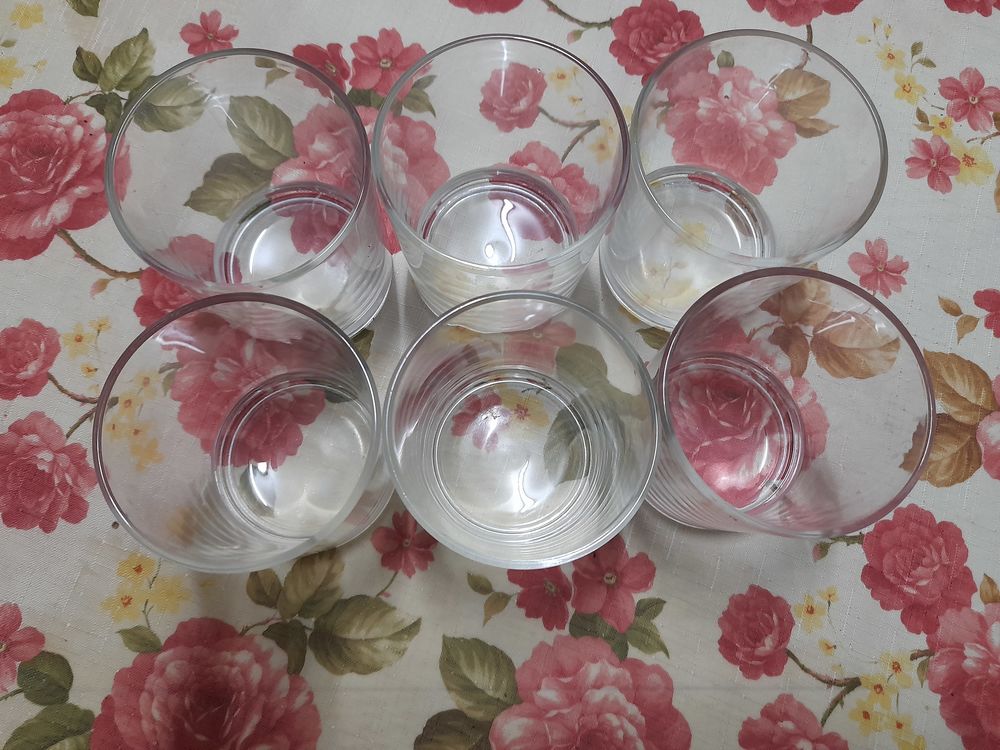 Set de 6 verres transparents Cuisine
