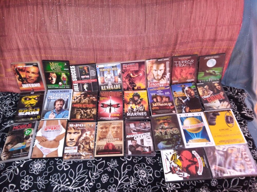 divers dvds x25 DVD et blu-ray