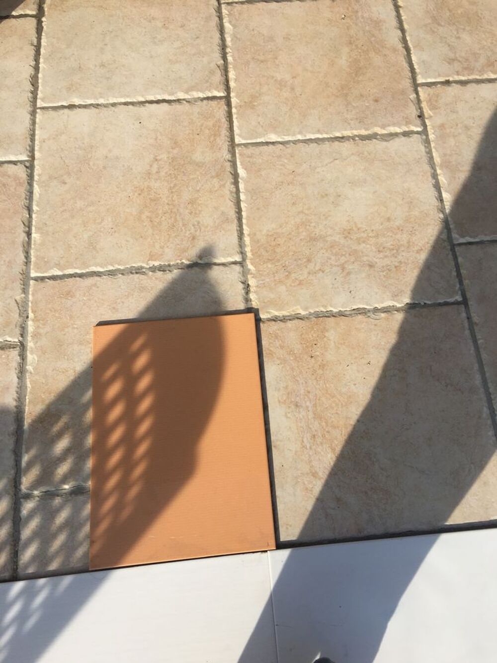 Carrelage salle de bain couleur p&ecirc;che 45x32 30 m 2 Bricolage