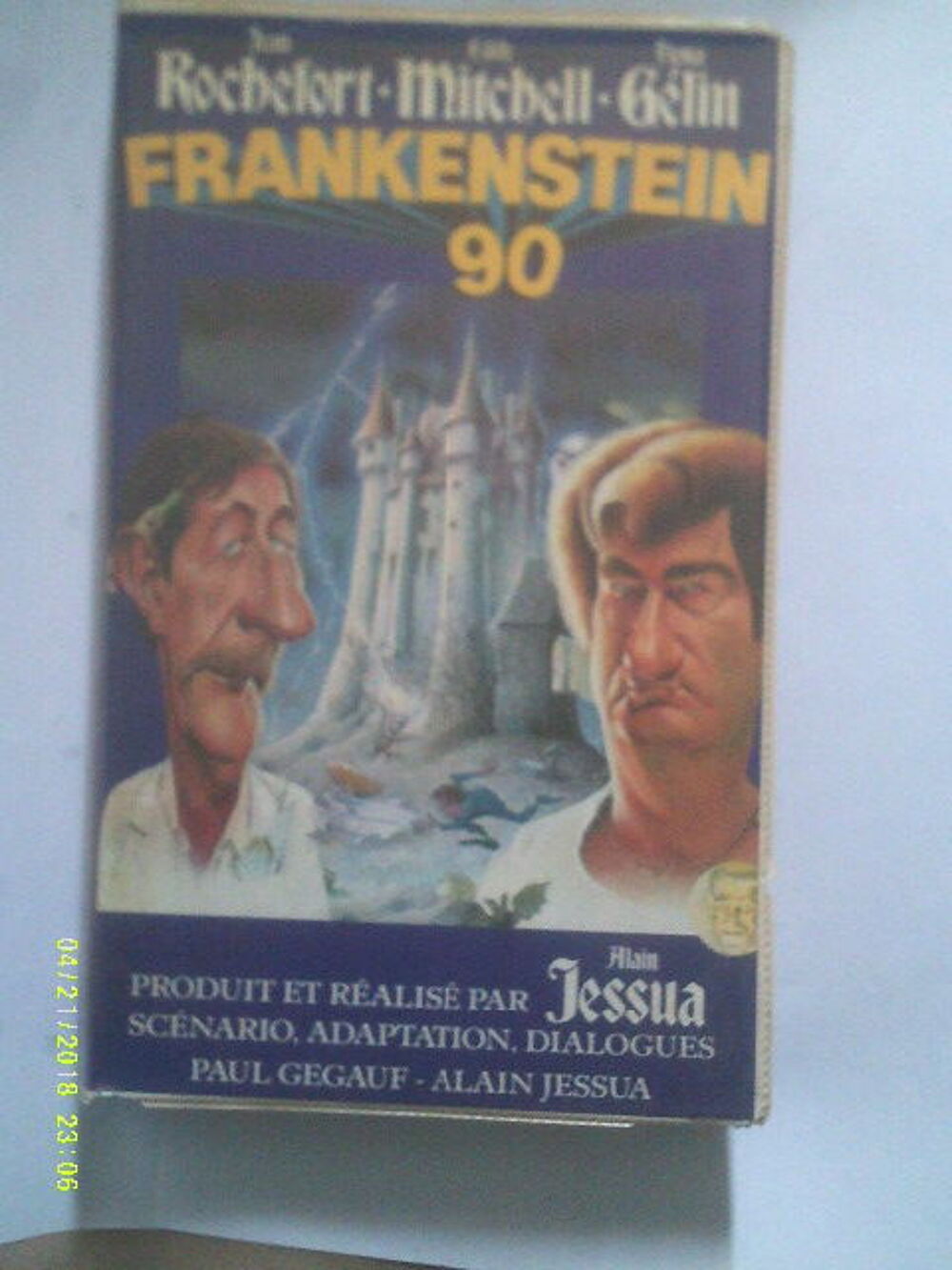 FRANKENSTEIN 90 avec jean Rochefort et eddy Mitchell DVD et blu-ray