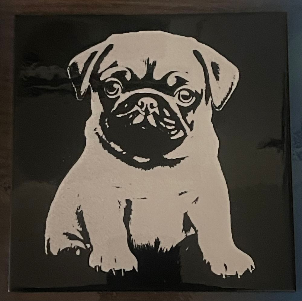 Gravures au laser sur carrelage Décoration