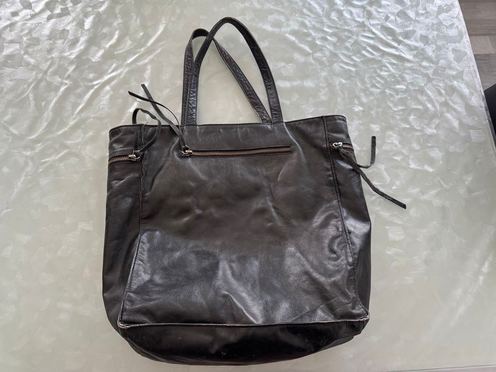 Sac Cabas Zadig &amp; Voltaire Cuir Noir Patin&eacute; Maroquinerie