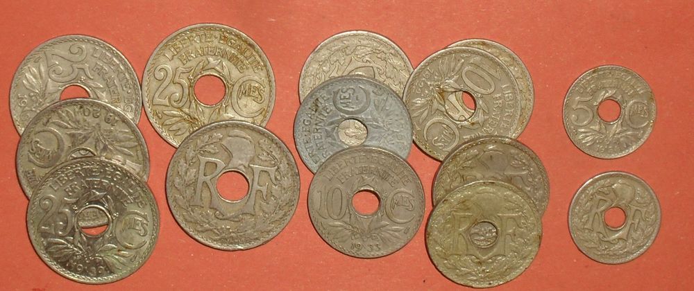 14 Pi&egrave;ces de monnaies Lindauer. 